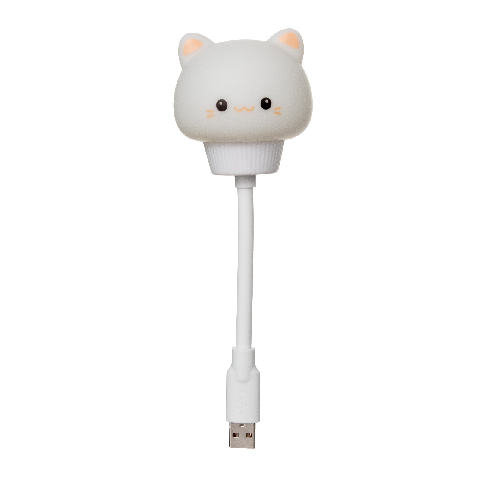 

Ночник Котенок LED USB белый 6,8х6х19 см