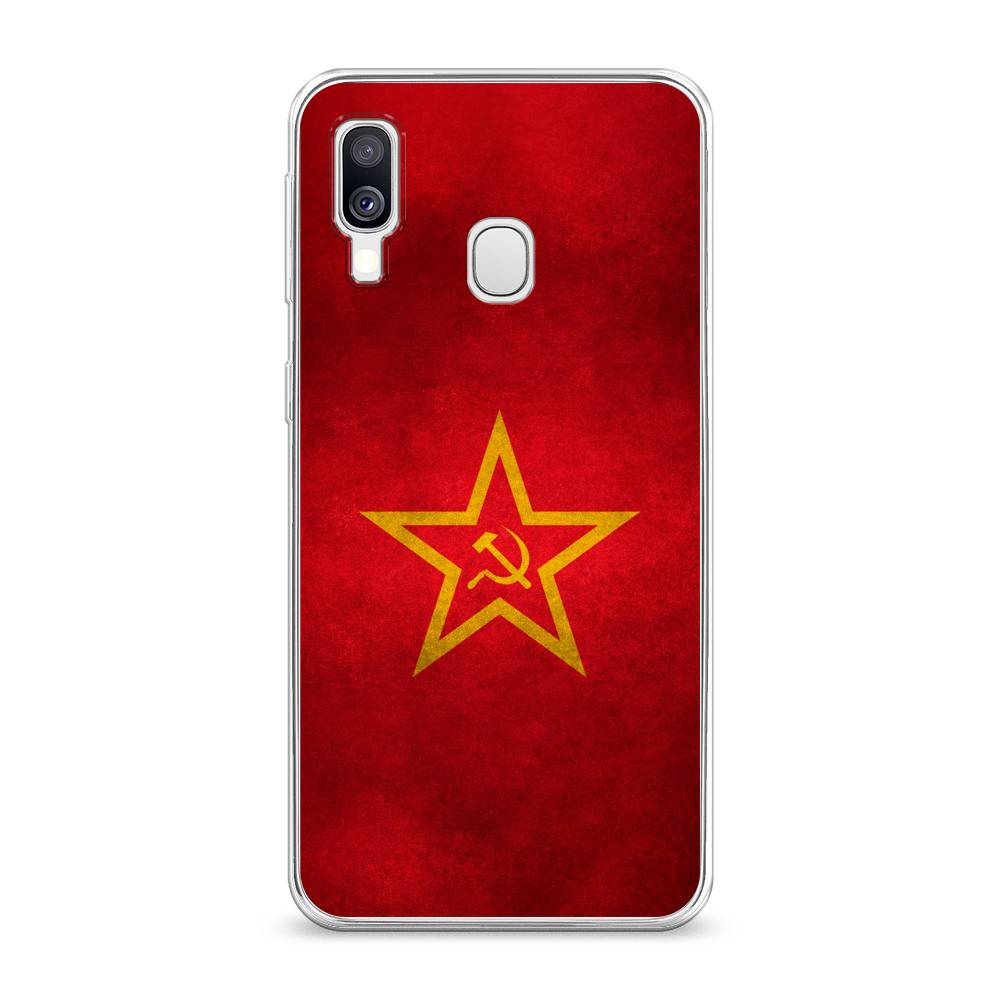 фото Силиконовый чехол "красное знамя" на samsung galaxy a40 awog