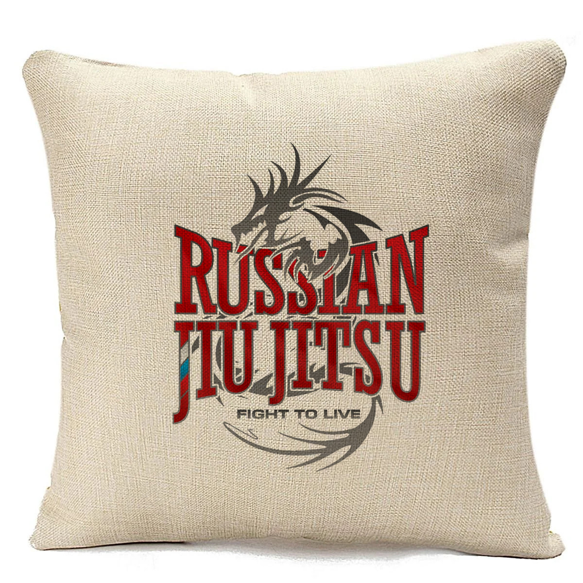 фото Подушка бежевая coolpodarok russian jiu jitsu (россия джиу джитсу)
