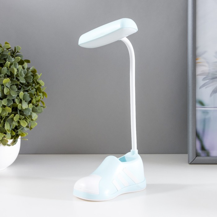 

Лампа настольная Risalux Бутса LED 2Вт USB органайзер голубой