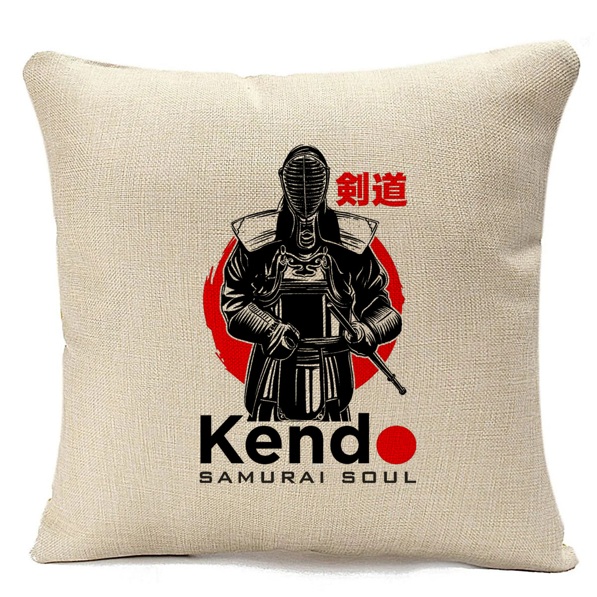 фото Подушка бежевая coolpodarok kend samurai soul (самурай)