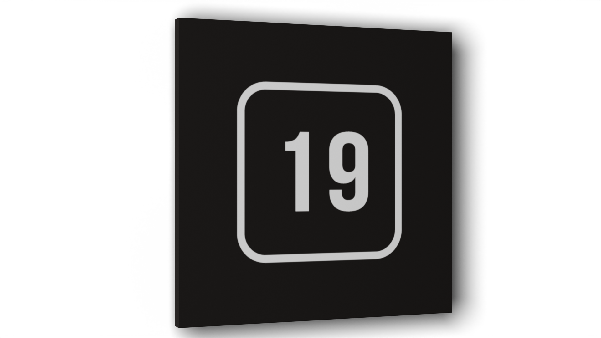Табличка 19, Черная матовая, 10 см х 10 см шар для ванны кафе красоты клубничный сорбет 120 г