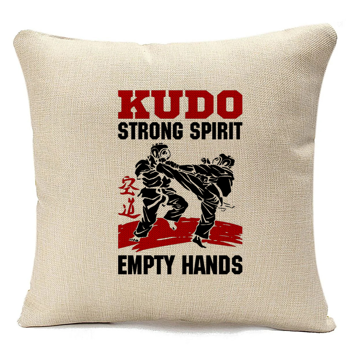 фото Подушка бежевая coolpodarok kudo strong spirit empty hands