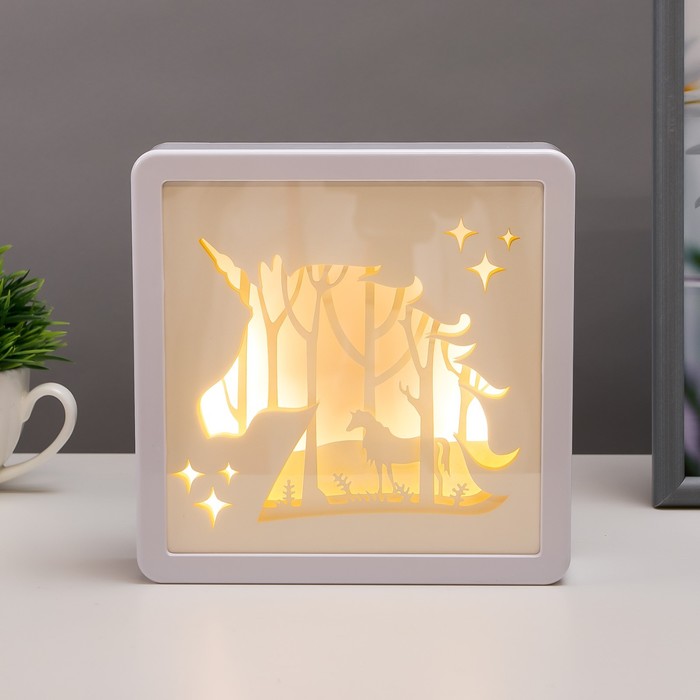 

Ночник "Единорог" LED от батареек 3хААА USB 16x4x16 см
