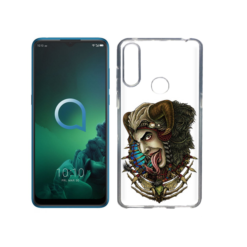 

Чехол MyPads Tocco для Alcatel 3X длинный язык (PT227136.670.330), Прозрачный, Tocco