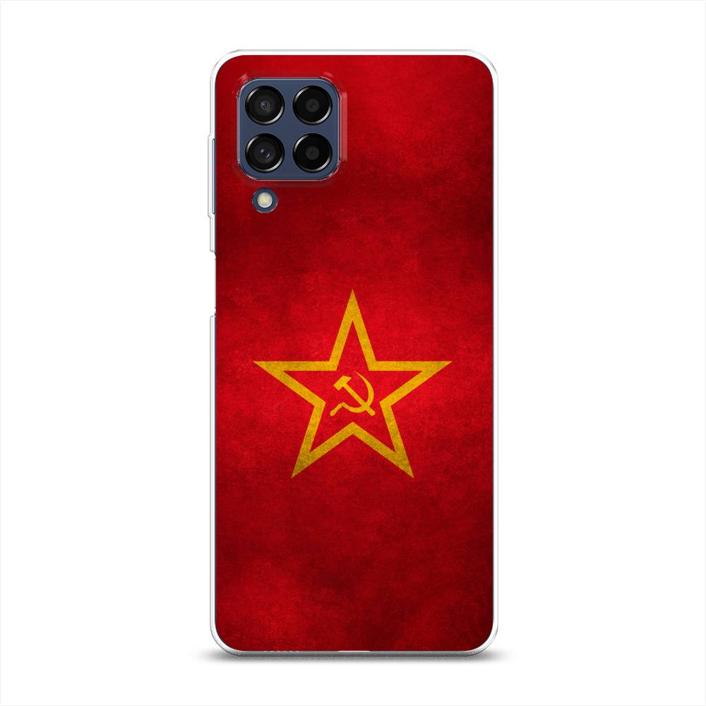 фото Силиконовый чехол "красное знамя" на samsung galaxy m53 awog
