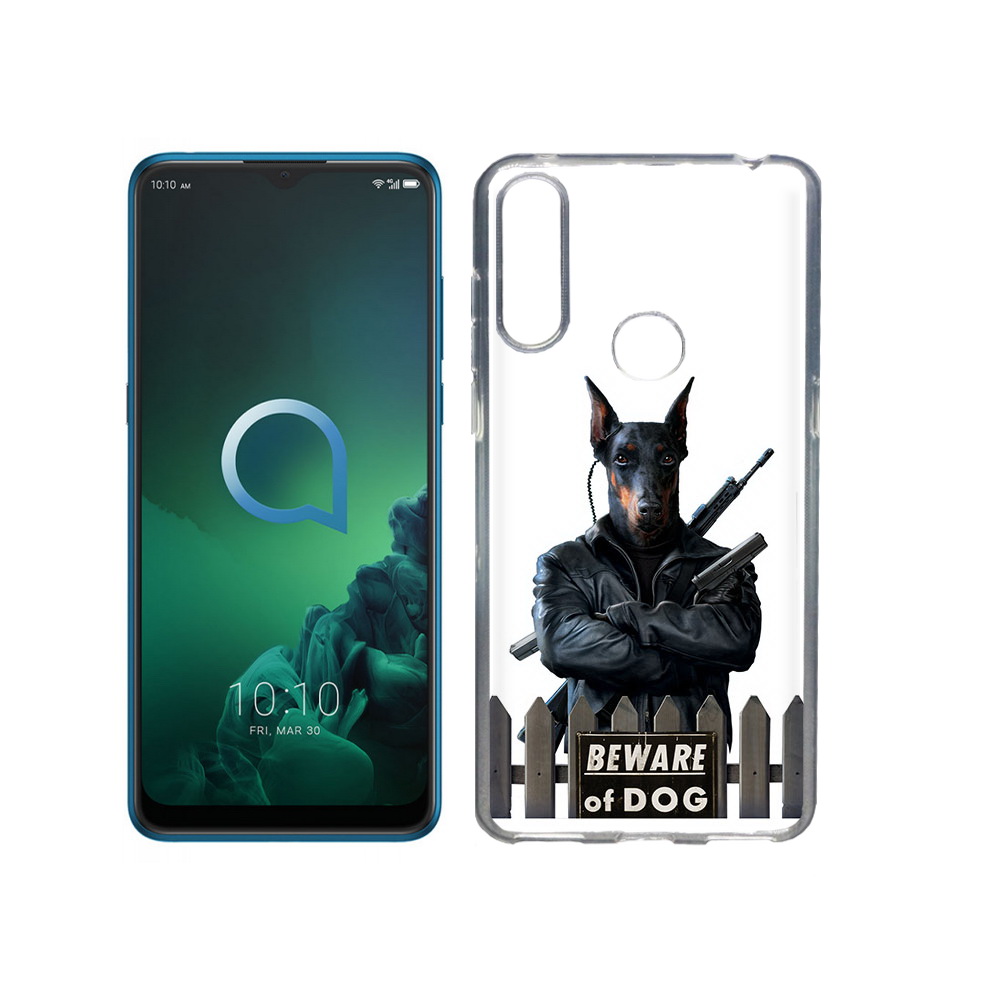 

Чехол MyPads Tocco для Alcatel 3X доберман (PT227136.670.332), Прозрачный, Tocco