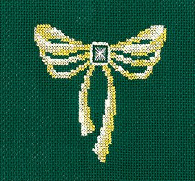 

Набор для вышивания Сделай своими руками З-30 Золотые украшения.Бант