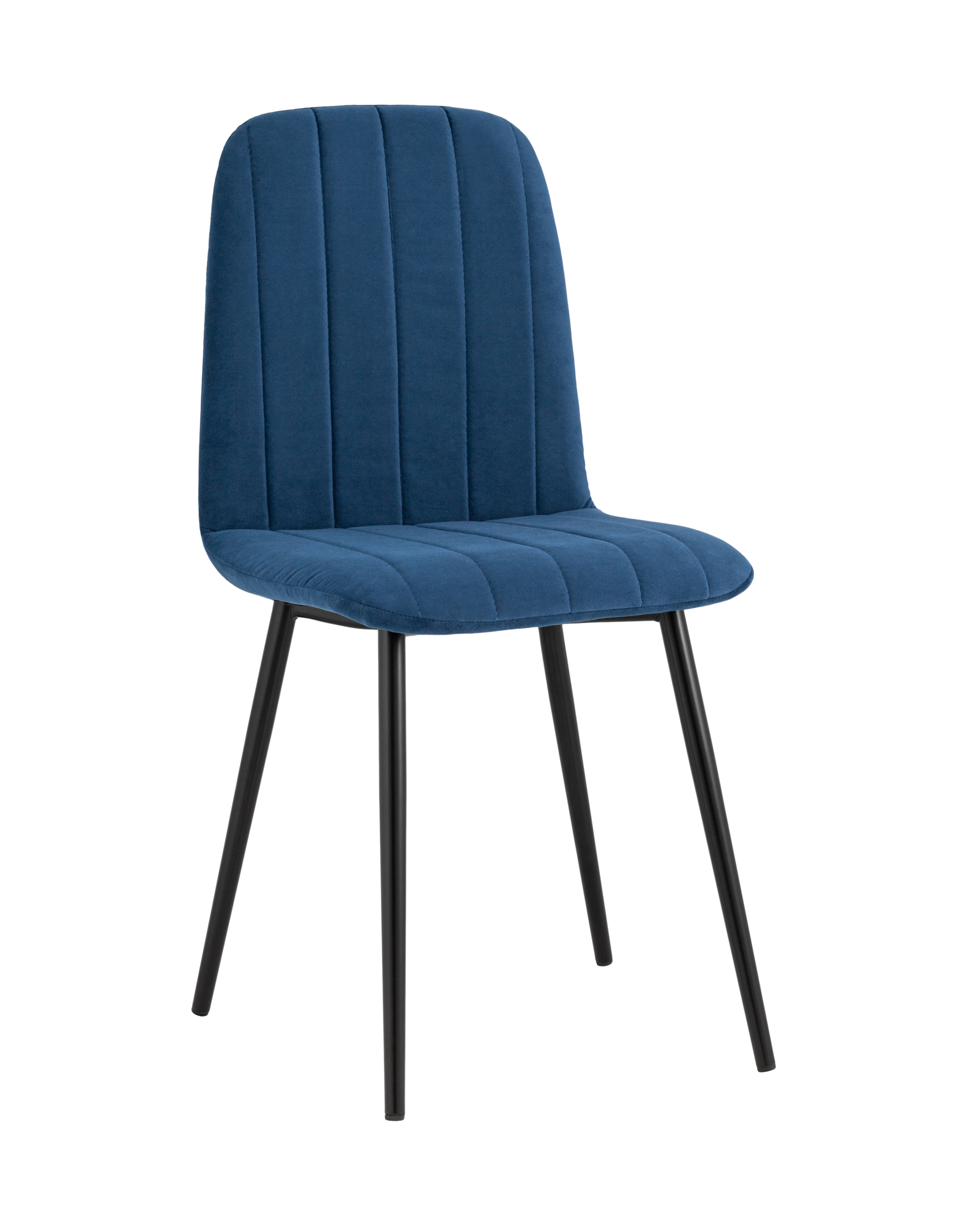 фото Стул easy велюр синий stool group