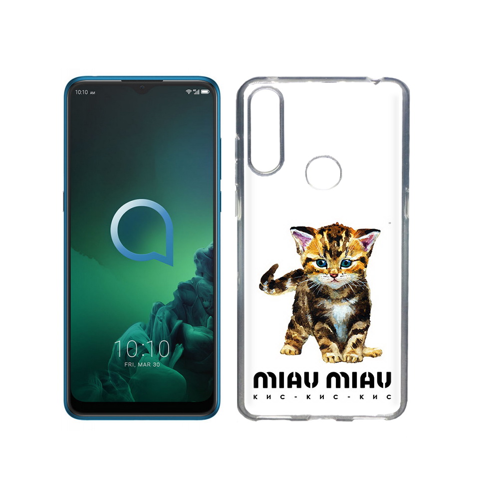 

Чехол MyPads Tocco для Alcatel 3X Бренд miau miau (PT227136.670.34), Прозрачный, Tocco