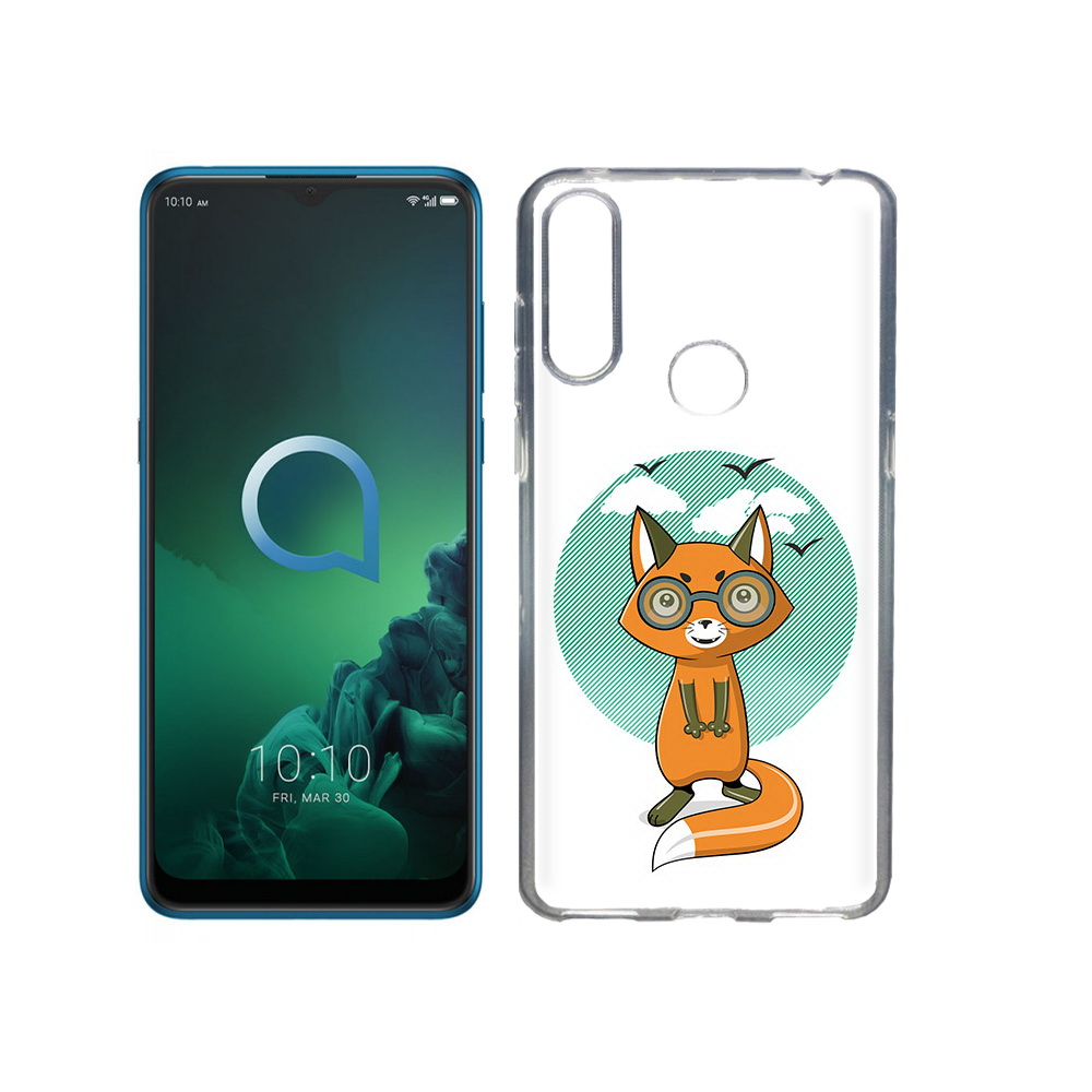

Чехол MyPads Tocco для Alcatel 3X задумчивая лиса (PT227136.670.348), Прозрачный, Tocco