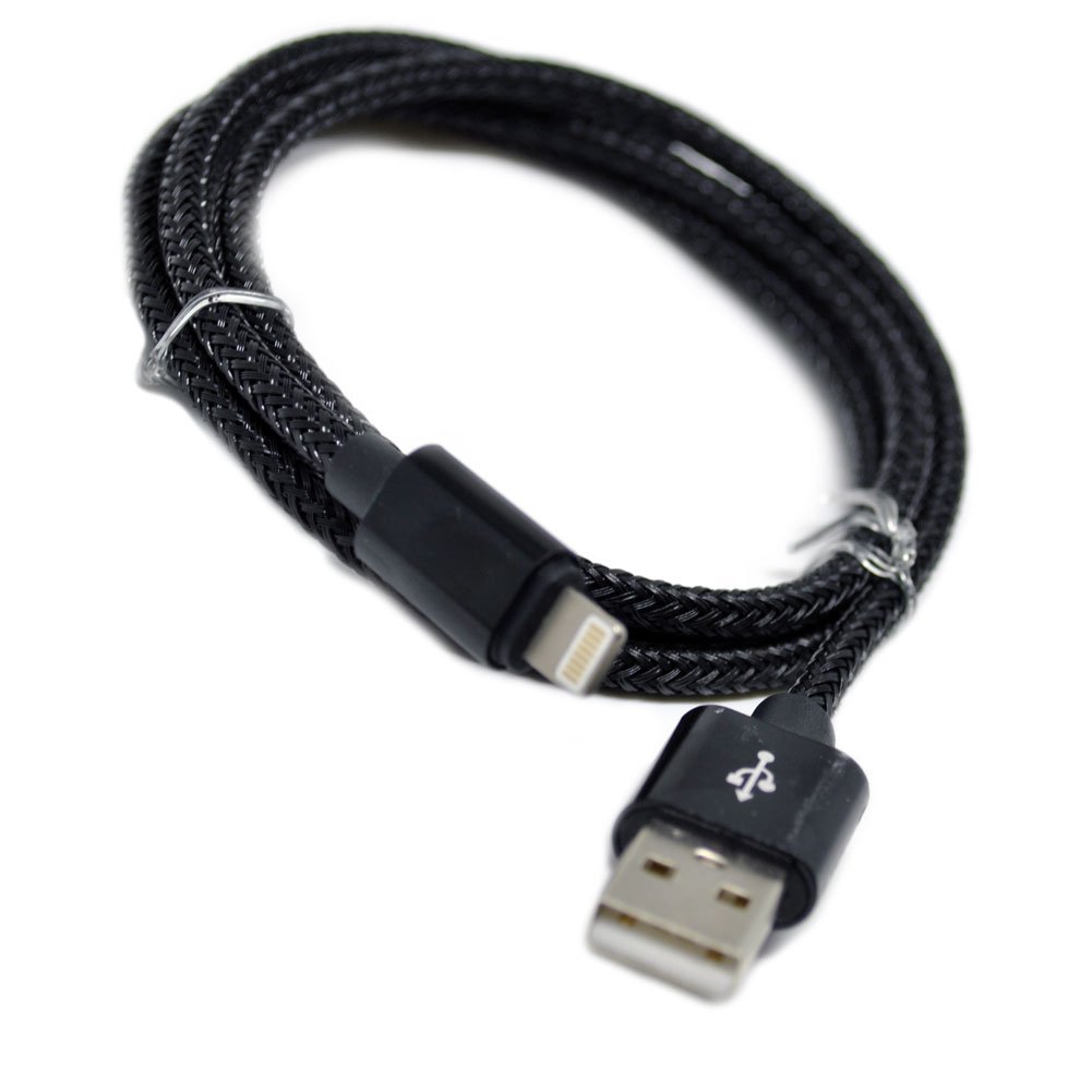 

Кабель ISA USB - Lightning плетеный, магнитный (с подсветкой) 1m Black, Кабель USB Lightning плетеный магнитный