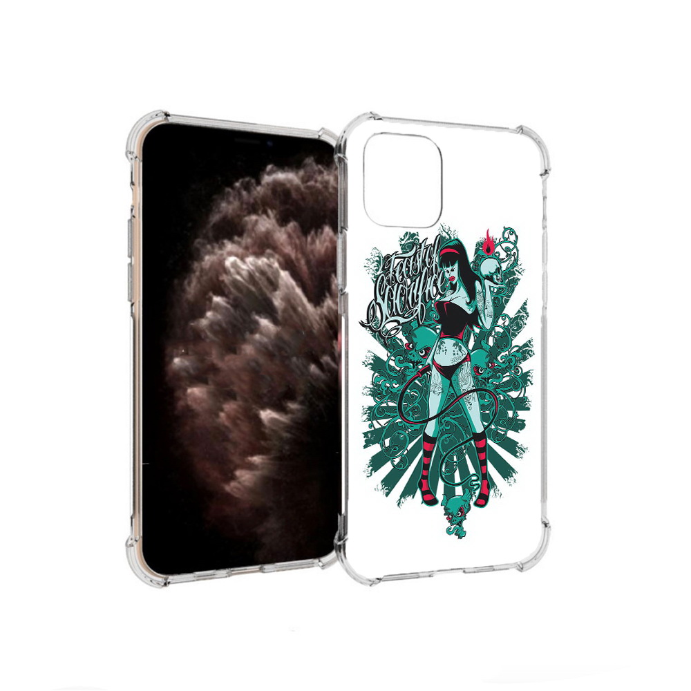 

Чехол MyPads Tocco для Apple iPhone 11 Pro нарисованная девушка в татуировках, Прозрачный, Tocco