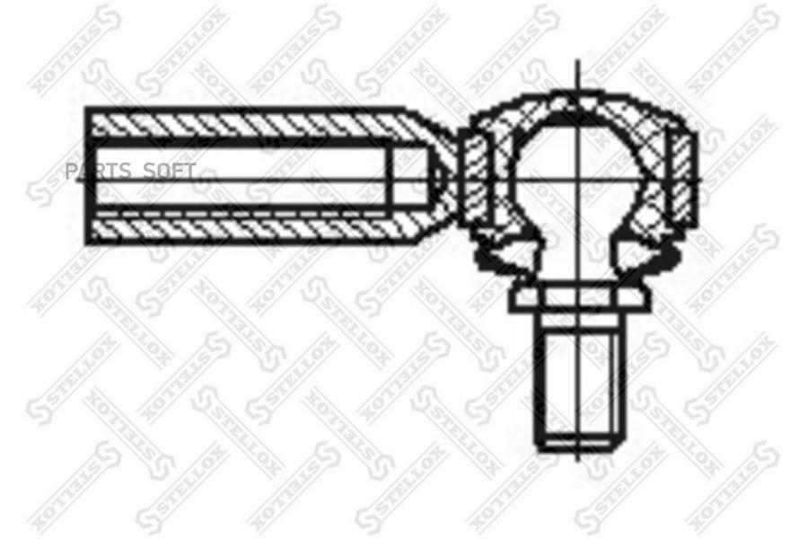 

Наконечник тяги !крана ур пола нижний (накр) LHT M8x1.5 M8x1.5 L=45 MAN