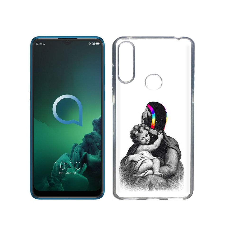 

Чехол MyPads Tocco для Alcatel 3X защитник в шлеме (PT227136.670.350), Прозрачный, Tocco