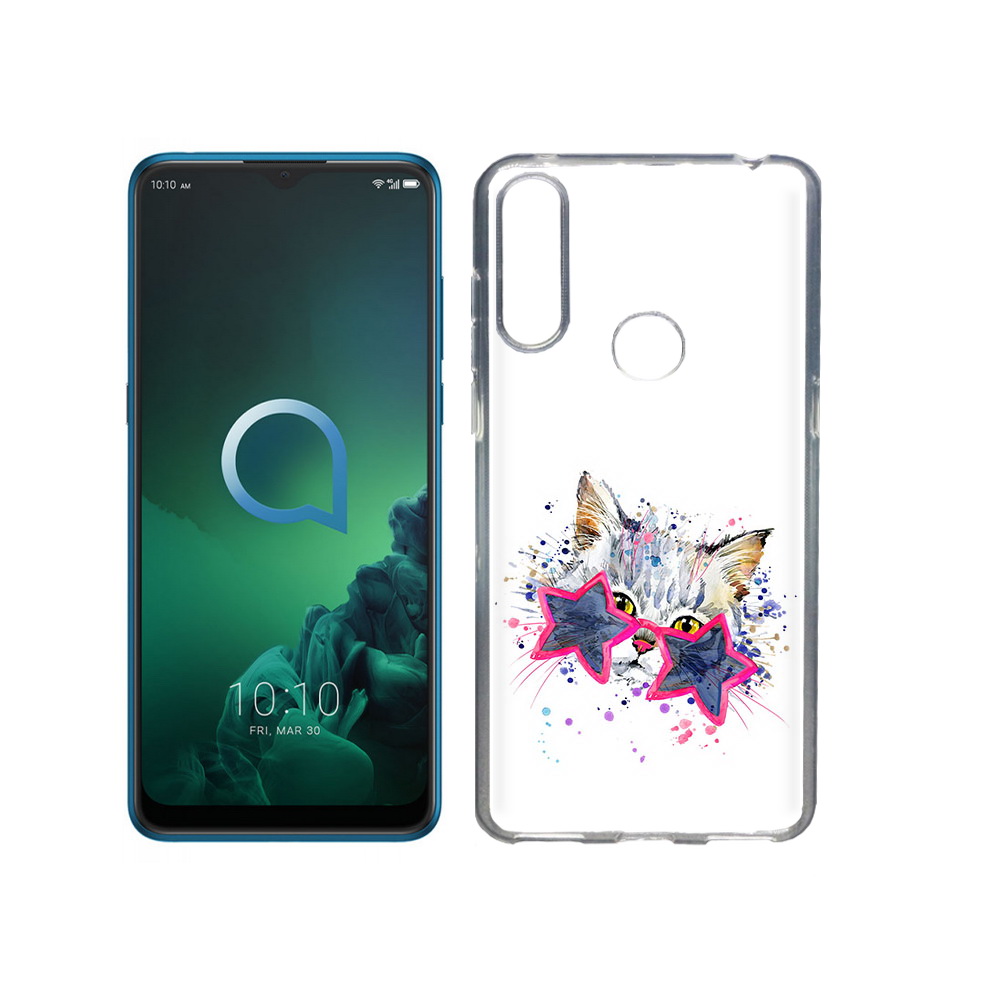 

Чехол MyPads Tocco для Alcatel 3X звездные очки (PT227136.670.353), Прозрачный, Tocco