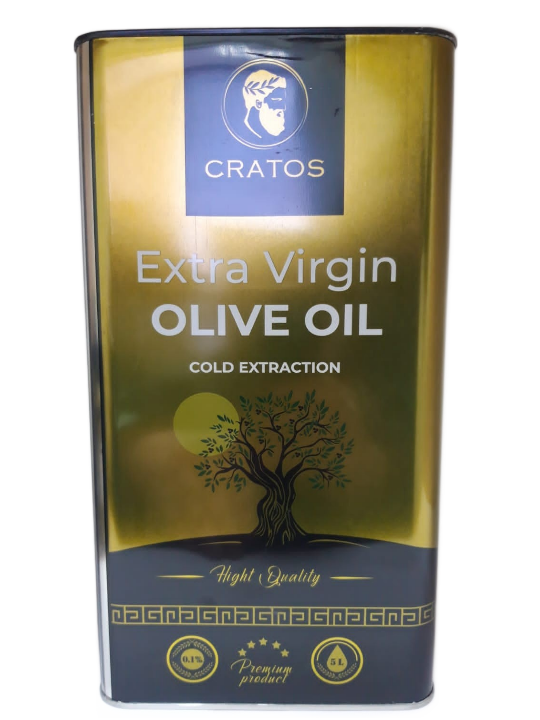 

Масло оливковое Сratos Extra Virgin Olive oil Cold Extraction высший сорт, Греция, 5л, CratosGold