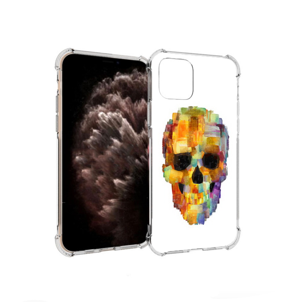 

Чехол MyPads Tocco для Apple iPhone 11 Pro нарисованный череп, Прозрачный, Tocco