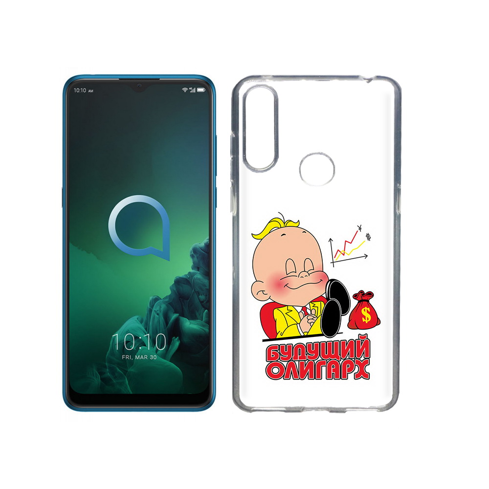 

Чехол MyPads Tocco для Alcatel 3X Будущий олигарх (PT227136.670.37), Прозрачный, Tocco