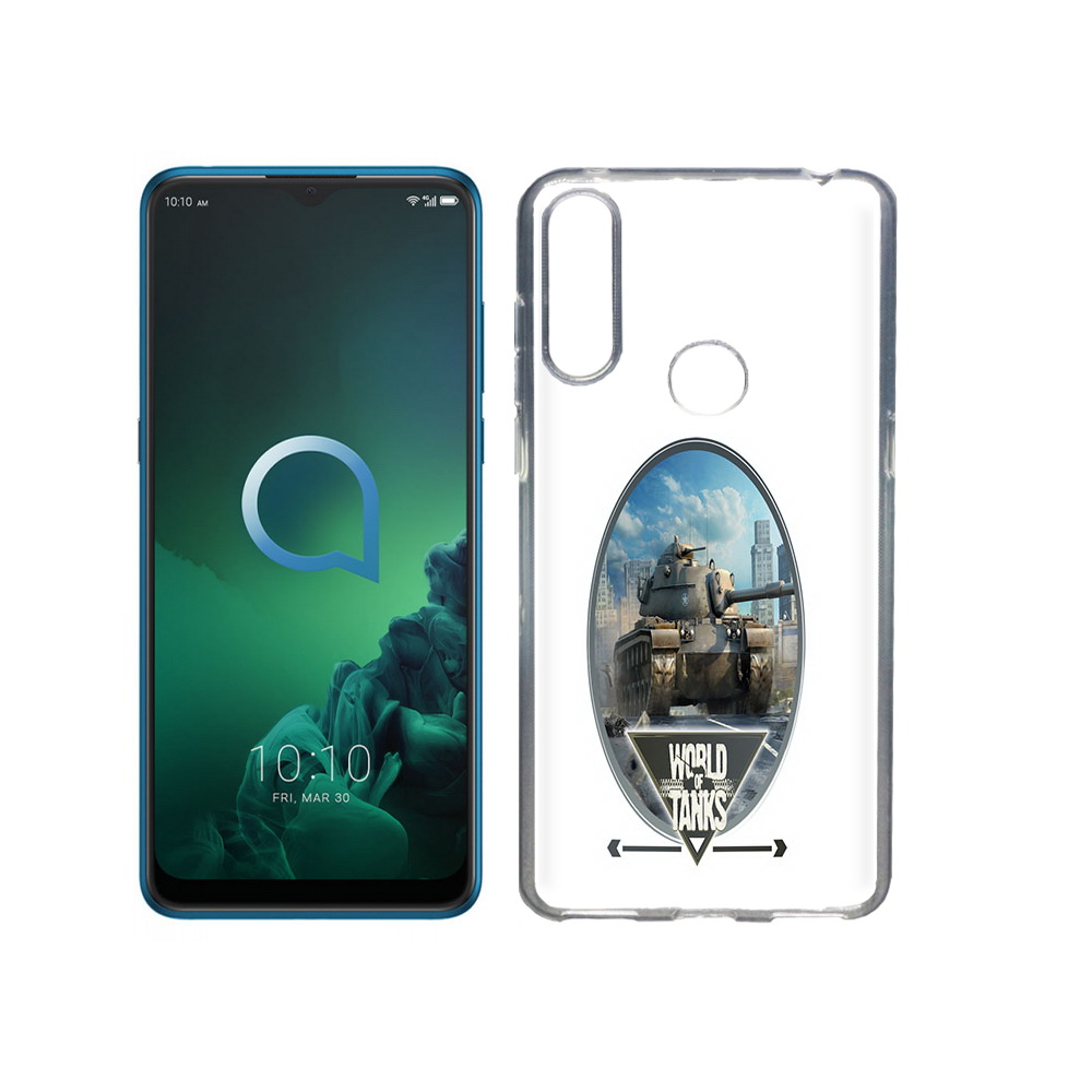 

Чехол MyPads Tocco для Alcatel 3X игра с танками (PT227136.670.375), Прозрачный, Tocco