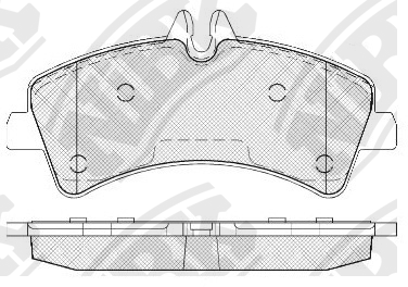 

Комплект тормозных колодок NIBK PN0038