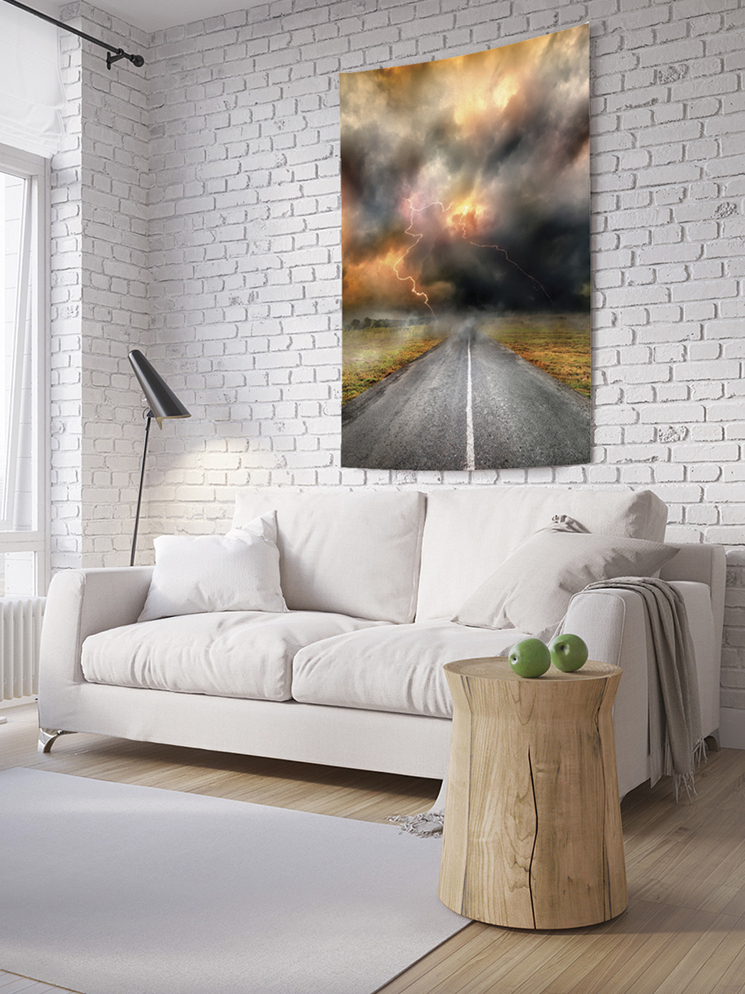 

Вертикальное фотопанно на стену JoyArty Грозовая дорога 100x150 см, Грозовая дорога