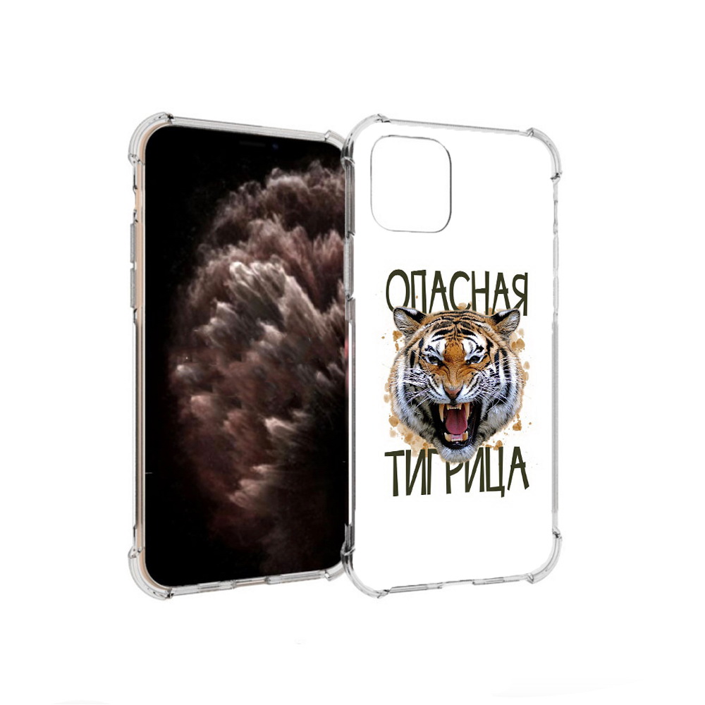 

Чехол MyPads Tocco для Apple iPhone 11 Pro опасная тигрица, Прозрачный, Tocco