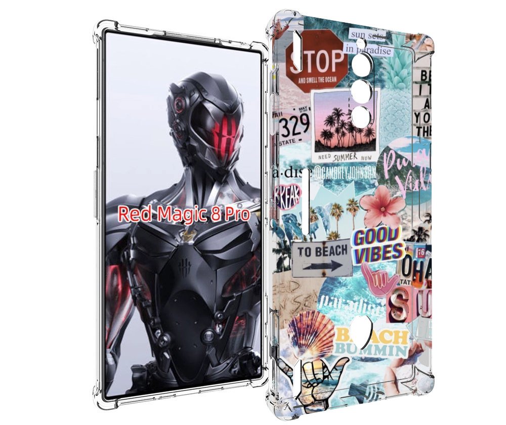 

Чехол MyPads Пляжи-постер для ZTE Nubia Red Magic 8 Pro / Red Magic 8 Pro Plus, Tocco