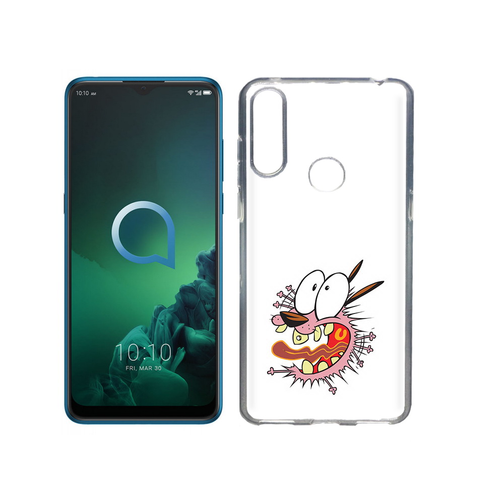 

Чехол MyPads Tocco для Alcatel 3X испуганный бобик (PT227136.670.381), Прозрачный, Tocco