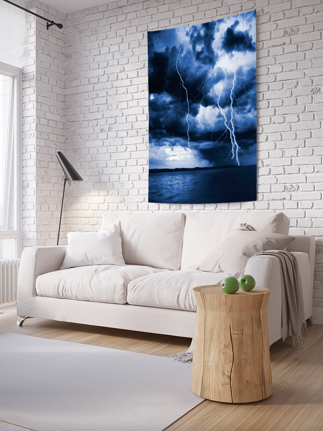 

Вертикальное фотопанно на стену JoyArty Тоскливые молнии 100x150 см, Тоскливые молнии