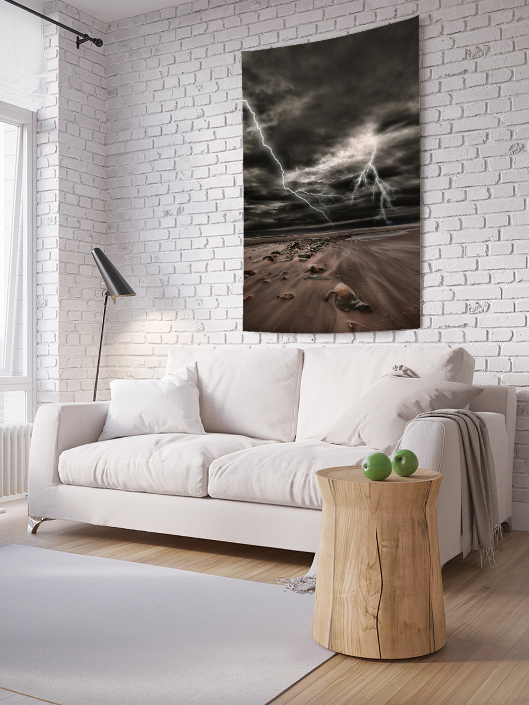 

Вертикальное фотопанно на стену JoyArty Мрачные молнии 100x150 см, Мрачные молнии