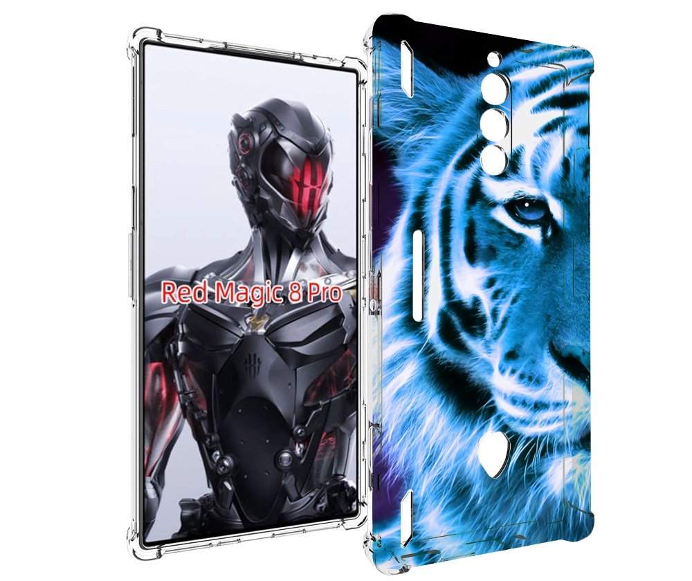 

Чехол MyPads Половина-тигра мужской для ZTE Nubia Red Magic 8 Pro / Red Magic 8 Pro Plus, Tocco