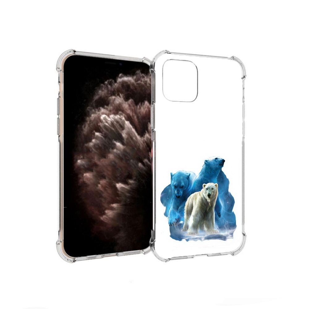 

Чехол MyPads Tocco для Apple iPhone 11 Pro полярный медведь, Прозрачный, Tocco