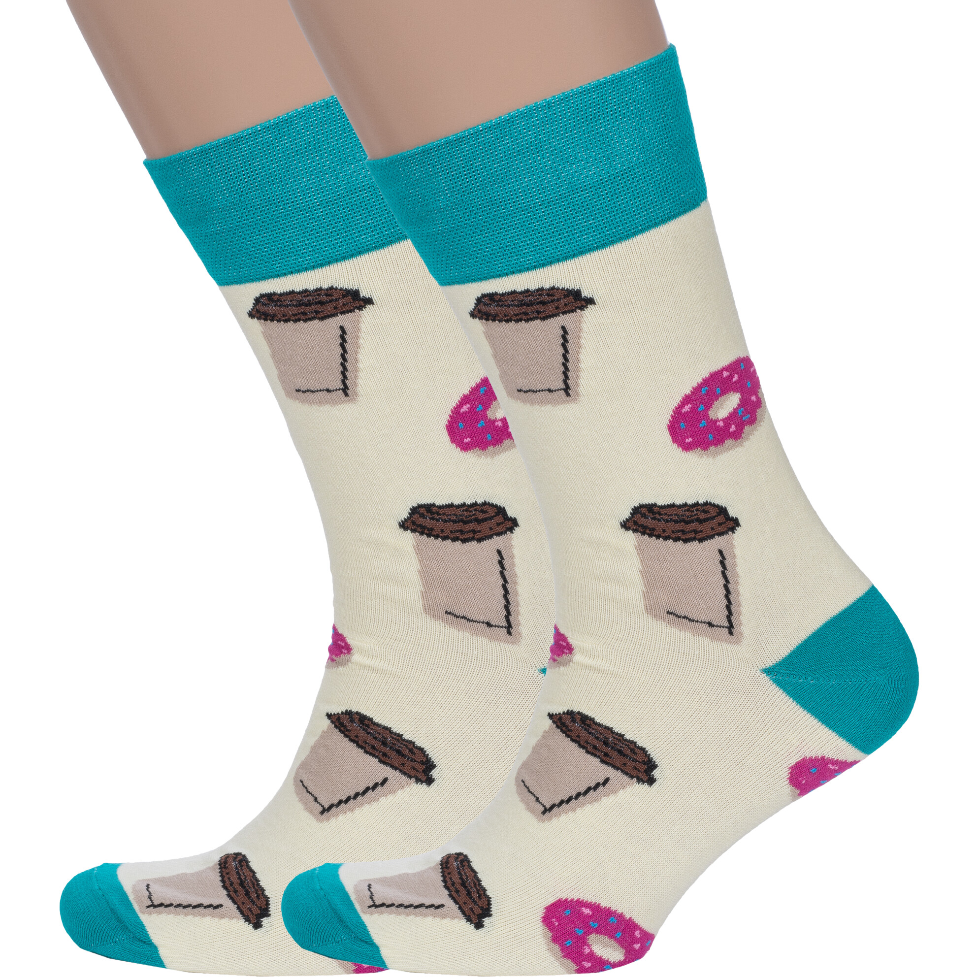 Комплект носков мужской MoscowSocksClub 2-nm-581 светло-желтые, 25