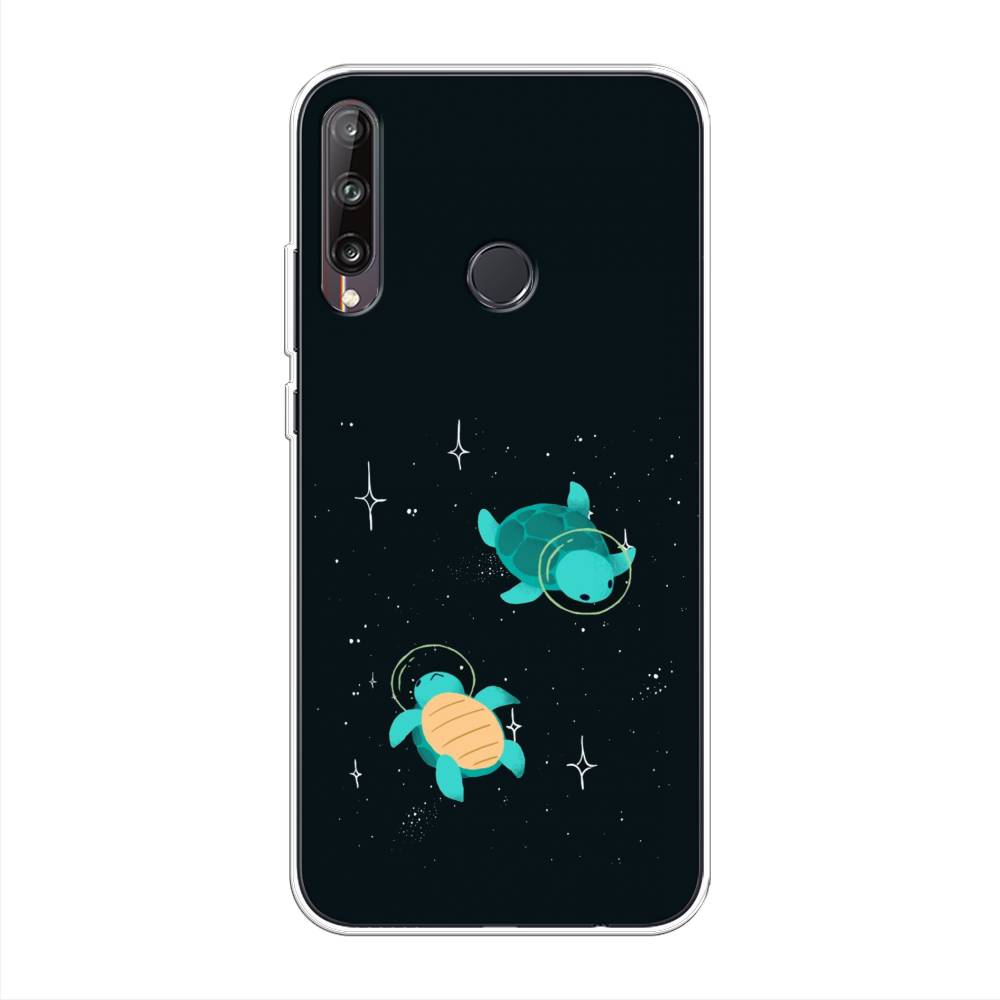 

Чехол Awog на Huawei Y7p "Черепашки космонавты", Черный;синий, 6103350-4