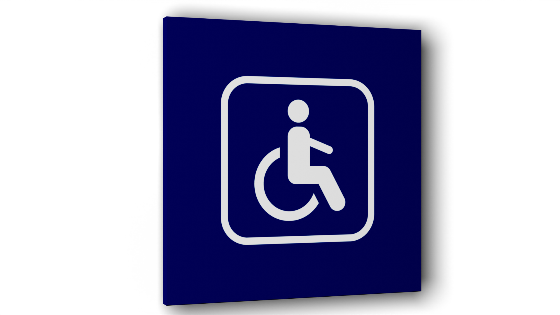 Табличка Инвалиды, Синяя матовая, 10 см х 10 см шар для ванны кафе красоты персиковый сорбет 120 г