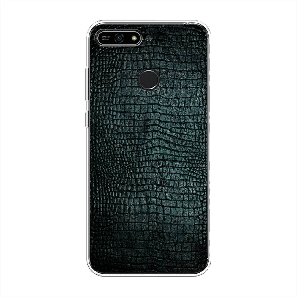 

Чехол Awog на Honor 7A Pro "Черная змея", Черный;серый;голубой, 65450-3