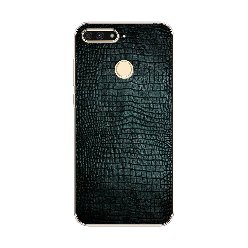 

Чехол Awog на Honor 7C "Черная змея", Черный;серый;голубой, 64550-3