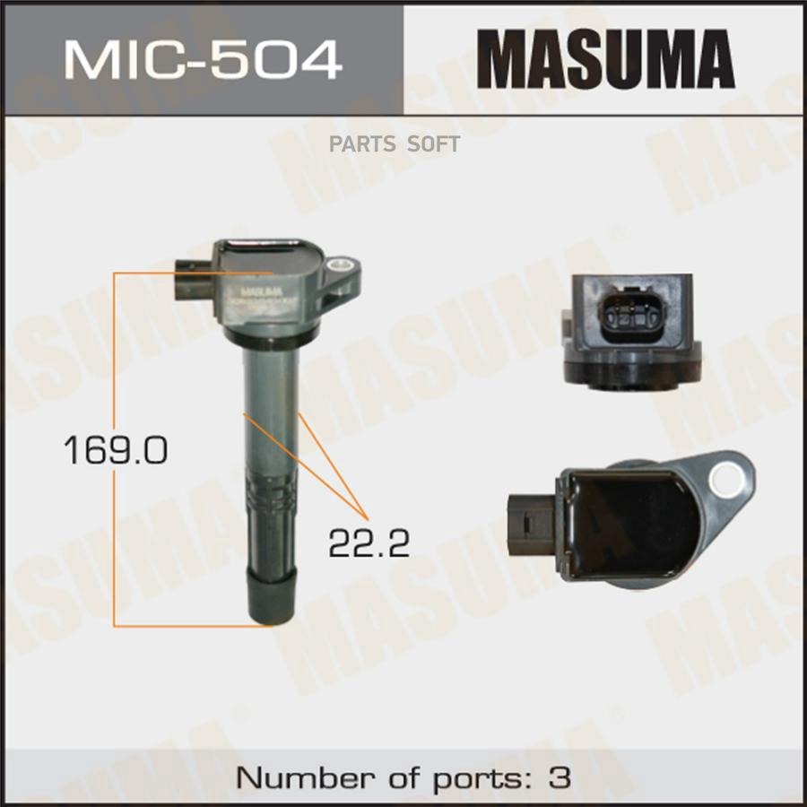 MASUMA MIC504 Катушка зажигания MASUMA MIC504 CR-V, CROSSTOUR / K24A, K24Z