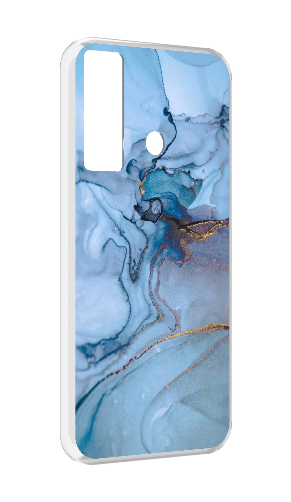 

Чехол MyPads голубой мрамор для Tecno Camon 17, Прозрачный, Tocco