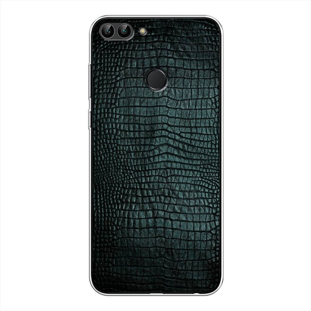 

Чехол Awog на Huawei P Smart "Черная змея", Черный;серый;голубой, 64050-3