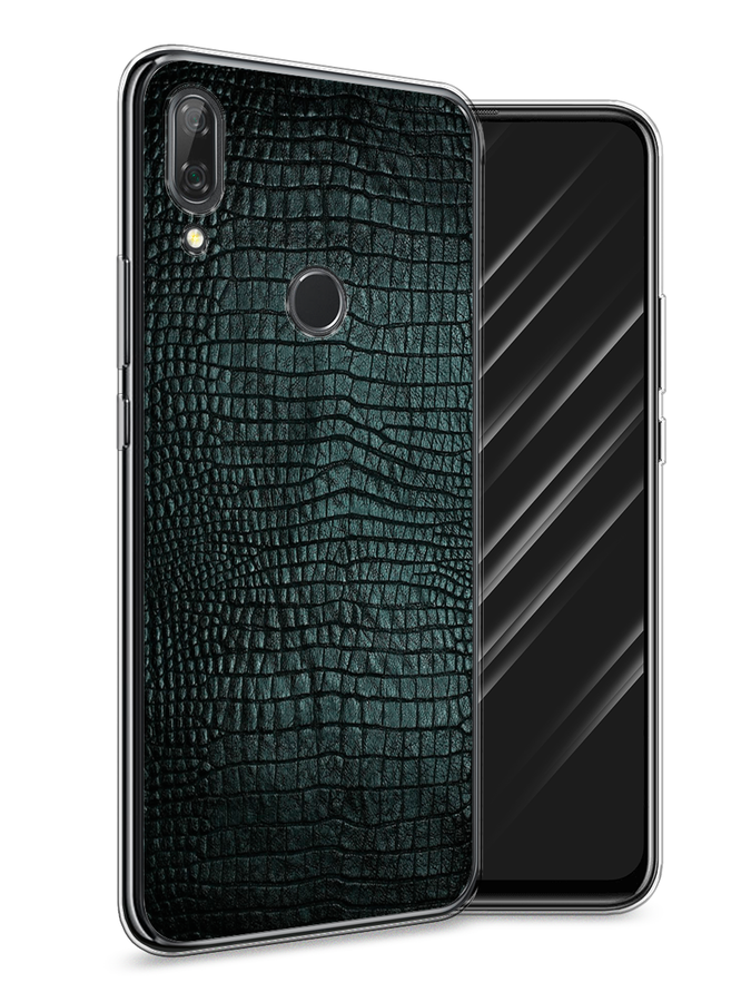 

Чехол Awog на Huawei P Smart Z "Черная змея", Черный;серый;голубой, 69450-3