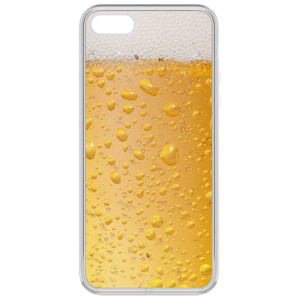 

Чехол-накладка Krutoff Clear Case Пенное для iPhone 5, Прозрачный