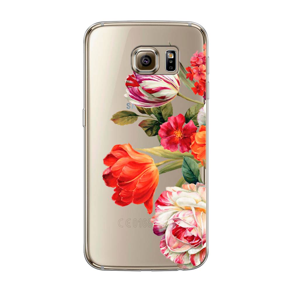 

Чехол Awog на Samsung Galaxy S6 "Весенний букет", Красный;розовый;зеленый, 24350-8