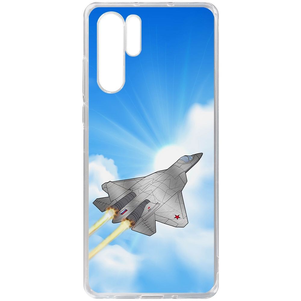 

Чехол-накладка Krutoff Clear Case СУ-57 для Huawei P30 Pro