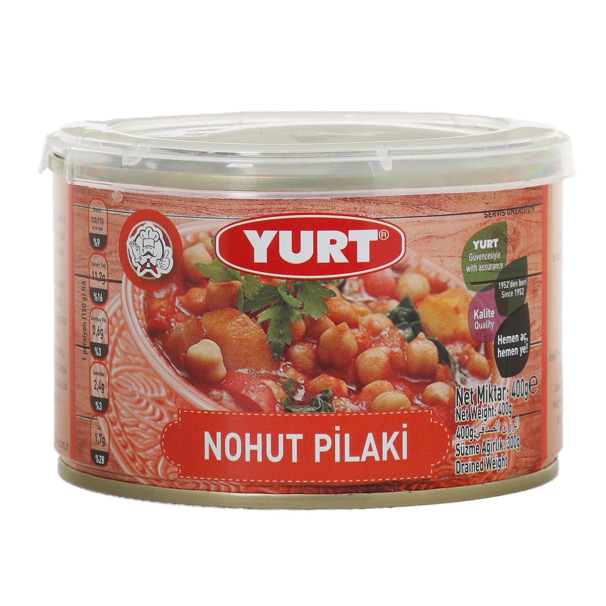 Нут Yurt Nohut Pilaki в томатном соусе 400 г 319₽