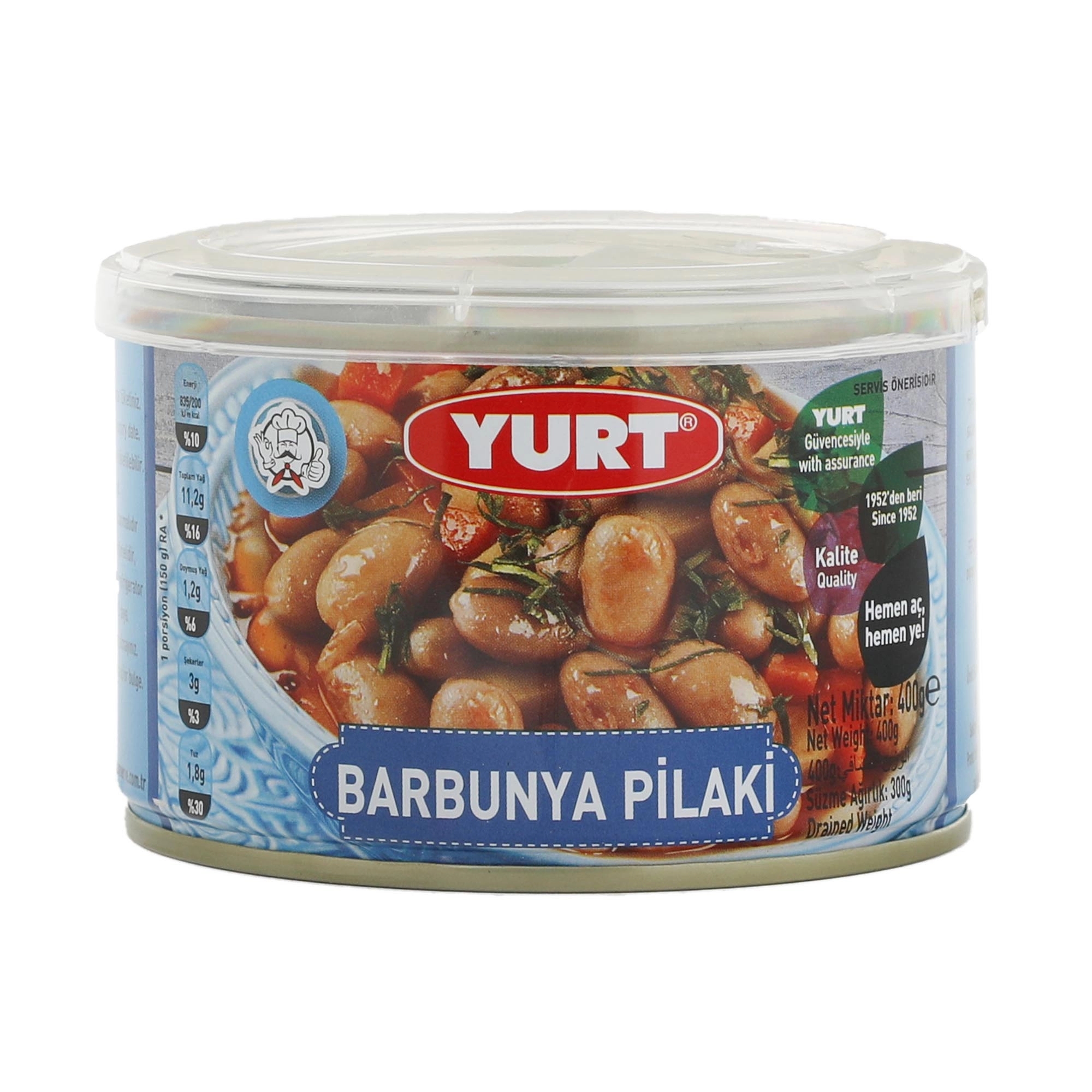 Фасоль красная Yurt Barbunya Pilaki в томатном соусе 400 г 349₽