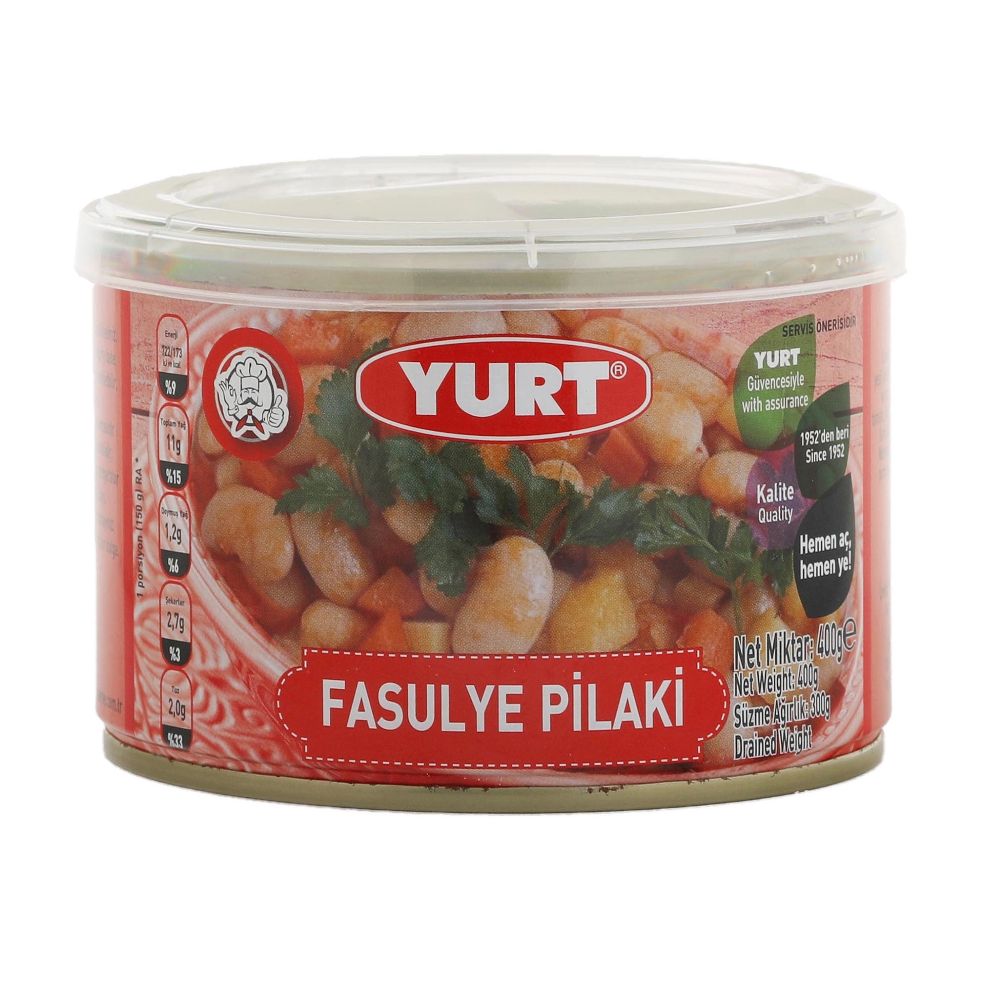 Фасоль белая Yurt Fasulye Pilaki с овощами 400 г 319₽