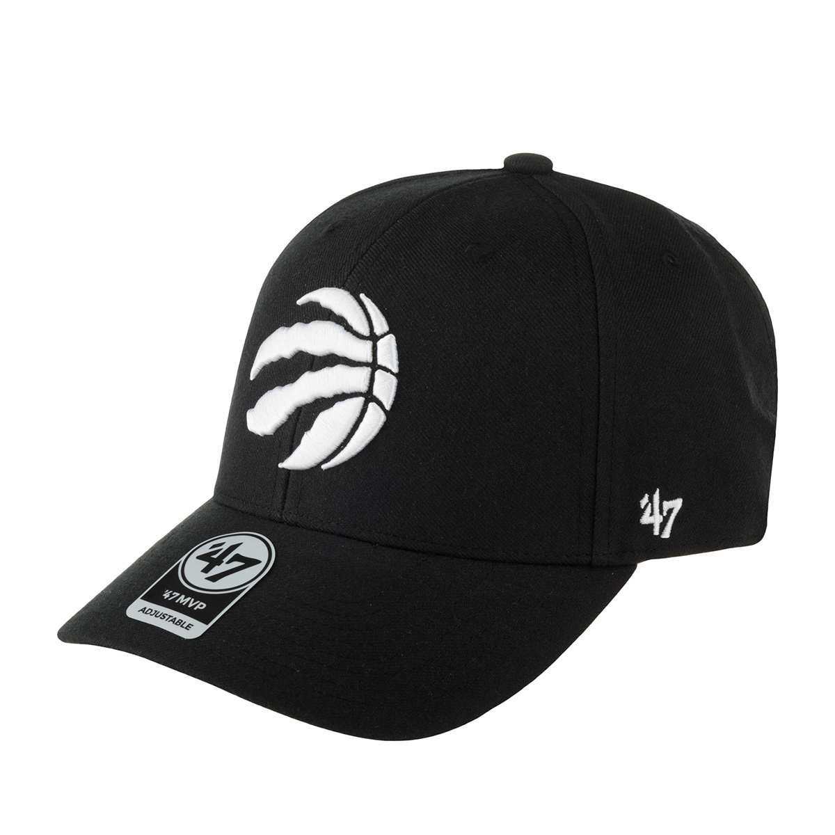 Бейсболка унисекс 47 BRAND K-MVP28WBV-BKA Toronto Raptors NBA черная, one size