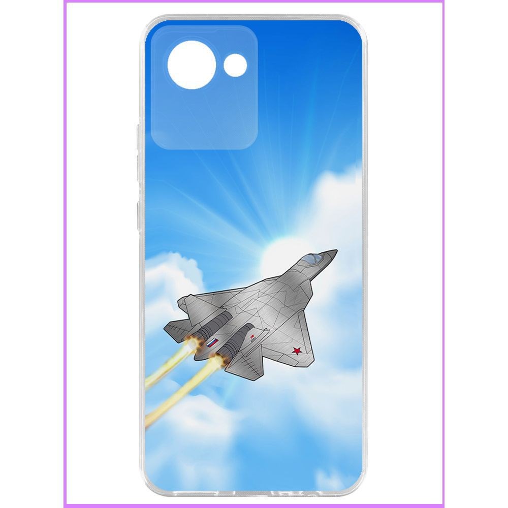 

Чехол-накладка Krutoff Clear Case СУ-57 для Realme C30, Прозрачный